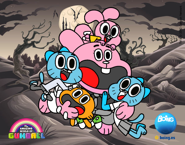 Gumball y amigos contentos