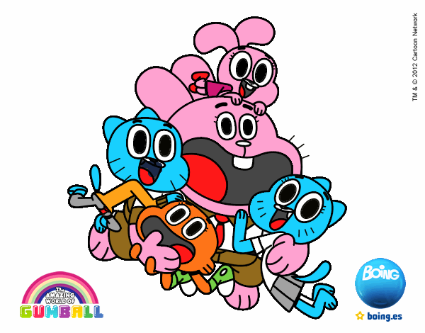 Gumball y amigos contentos