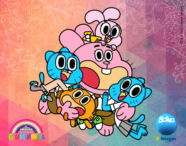 Gumball y amigos contentos