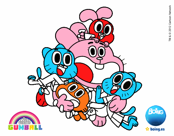 Gumball y amigos contentos