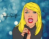 Dibujo Taylor Swift cantando pintado por krusty