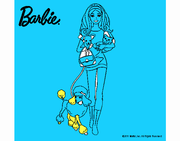 Barbie con sus mascotas