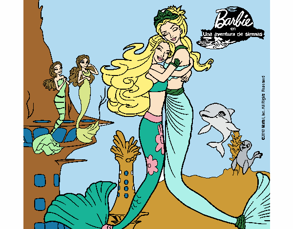 Barbie sirena y la reina sirena