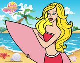 Barbie va a surfear