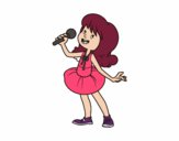 Dibujo Estrella del pop cantando pintado por MITZY21