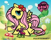 Dibujo Fluttershy pintado por Britney10