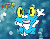 Froakie saludando