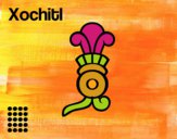 Dibujo Los días aztecas: la flor Xochitl pintado por helio