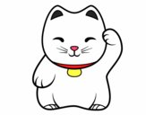 Maneki-neko blanco