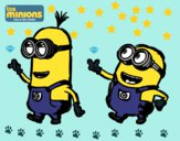 Dibujo Minions - Tom y Dave pintado por lolaga69