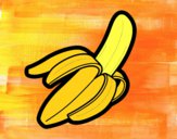 Dibujo Plátano pintado por helio