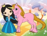 Princesa y unicornio