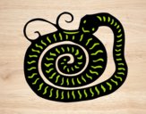 Dibujo Signo de la serpiente pintado por Tenochreye
