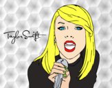 Dibujo Taylor Swift cantando pintado por sarayyy222