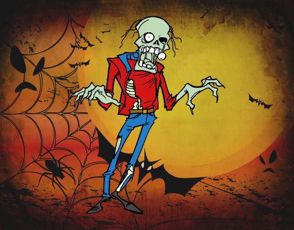 Dibujo Zombie horripilante pintado por francisco3