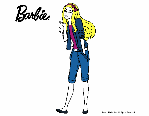 Barbie con look casual