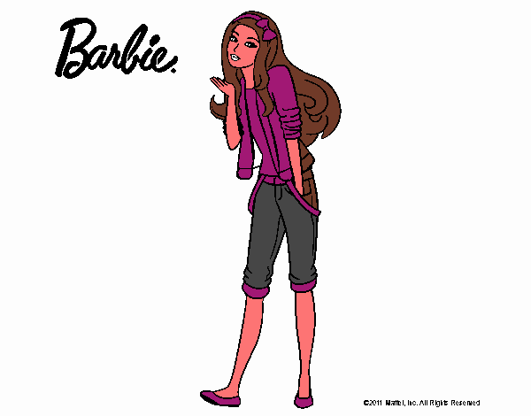 Barbie con look casual