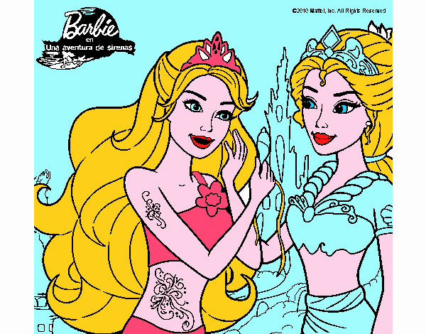 Barbie se despiede de la reina sirena