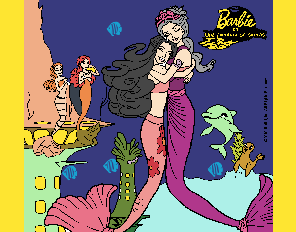 Barbie sirena y la reina sirena