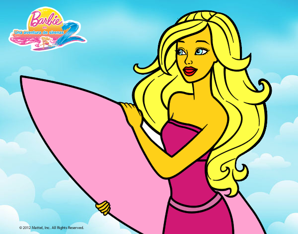 Barbie va a surfear