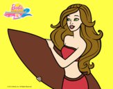 Barbie va a surfear