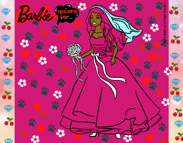 Barbie vestida de novia