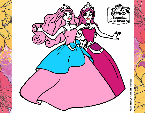 Barbie y su amiga súper felices