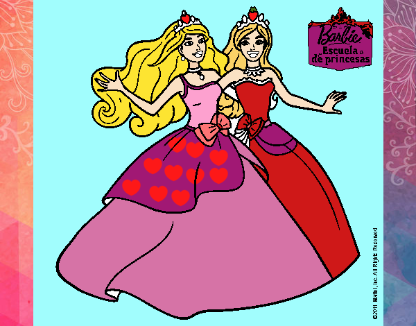 Barbie y su amiga súper felices