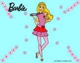 Dibujo Barbie y su mascota pintado por LunaLunita