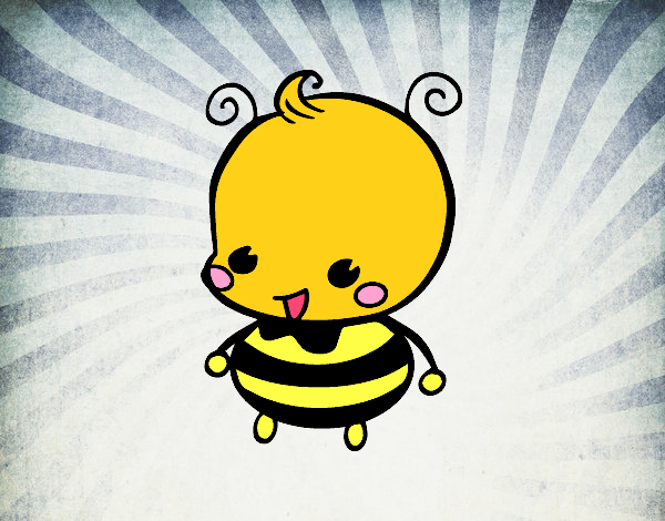 Dibujo Bebé abeja pintado por damasia