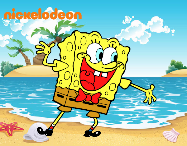 Bob Esponja saludando