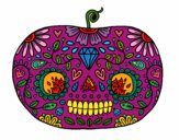 Calabaza del día de los muertos 