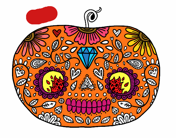 Calabaza del día de los muertos 