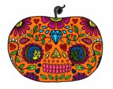 Calabaza del día de los muertos 