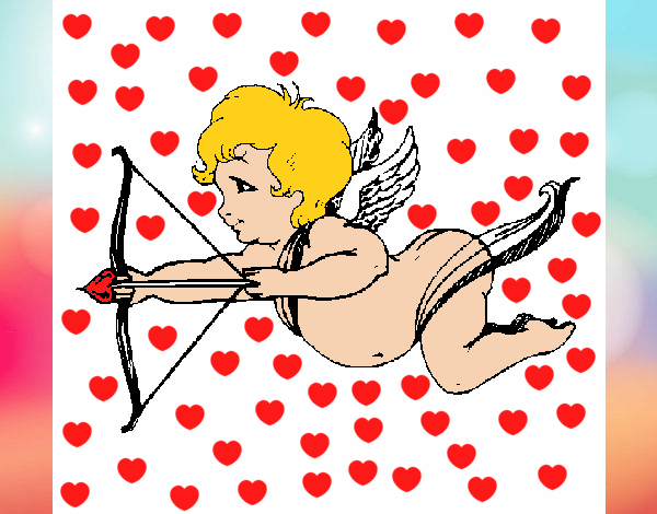 Cupido volando