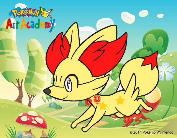 Fennekin corriendo