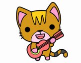 Gato guitarrista