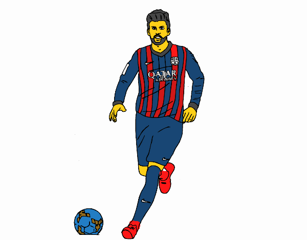 Gerard Piqué en el campo