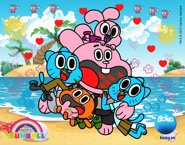 Gumball y amigos contentos