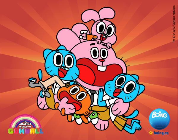 Gumball y amigos contentos