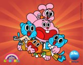 Gumball y amigos contentos