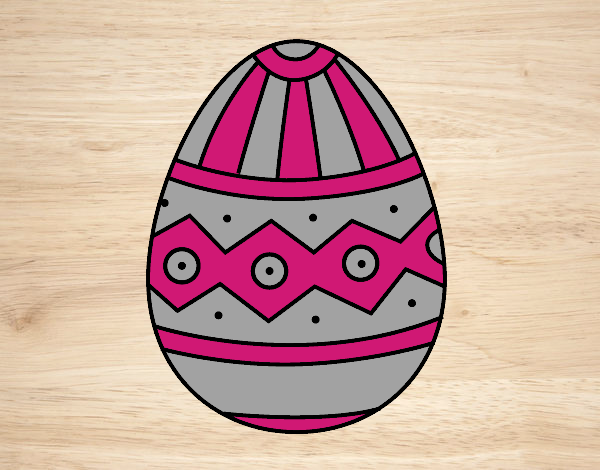 Huevo de Pascua estampado