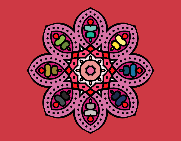 Mandala de inspiración árabe