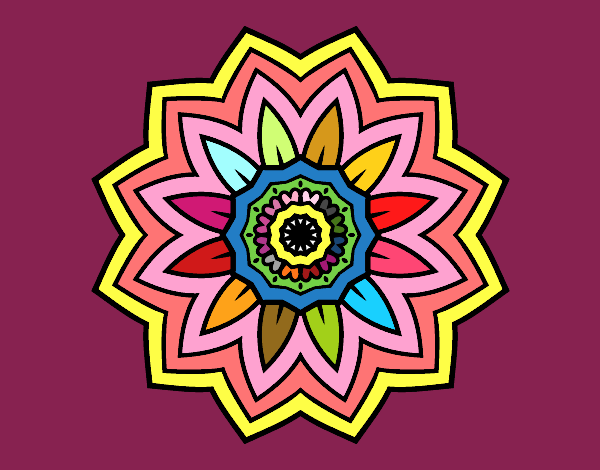 Mandala flor de girasol