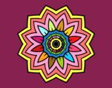 Dibujo Mandala flor de girasol pintado por ch6199