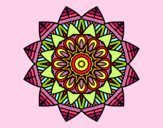 Dibujo Mandala frutal pintado por SilvAnd