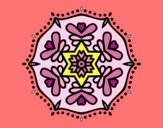 Dibujo Mandala simétrica pintado por SilvAnd