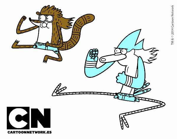 Mordecai y Rigby karatekas