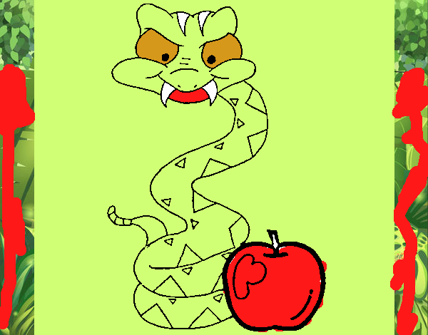 mancion de la serpiente y  manzana 