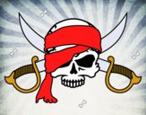 Dibujo Símbolo pirata pintado por Lari4435